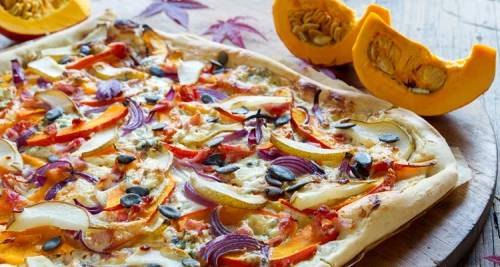 Kürbis und Birne küssen Gorgonzola – knus...
